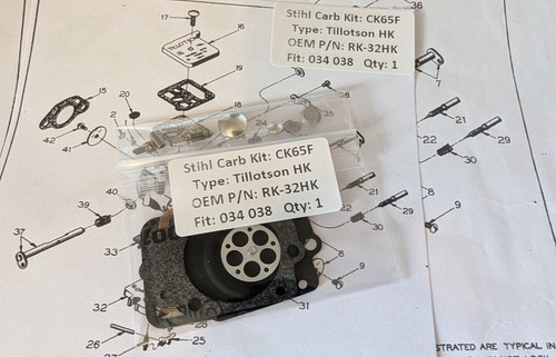 Stihl 034 038 tillotson - tillotson, hk