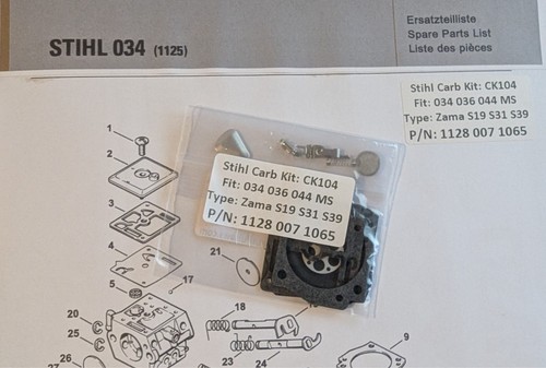 Stihl 034 036 044 - , ms340